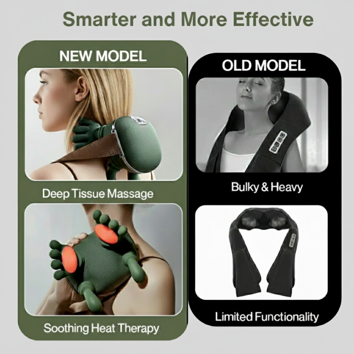 BloomCare™ Shiatsu Heated Neck Massager with bionic hands