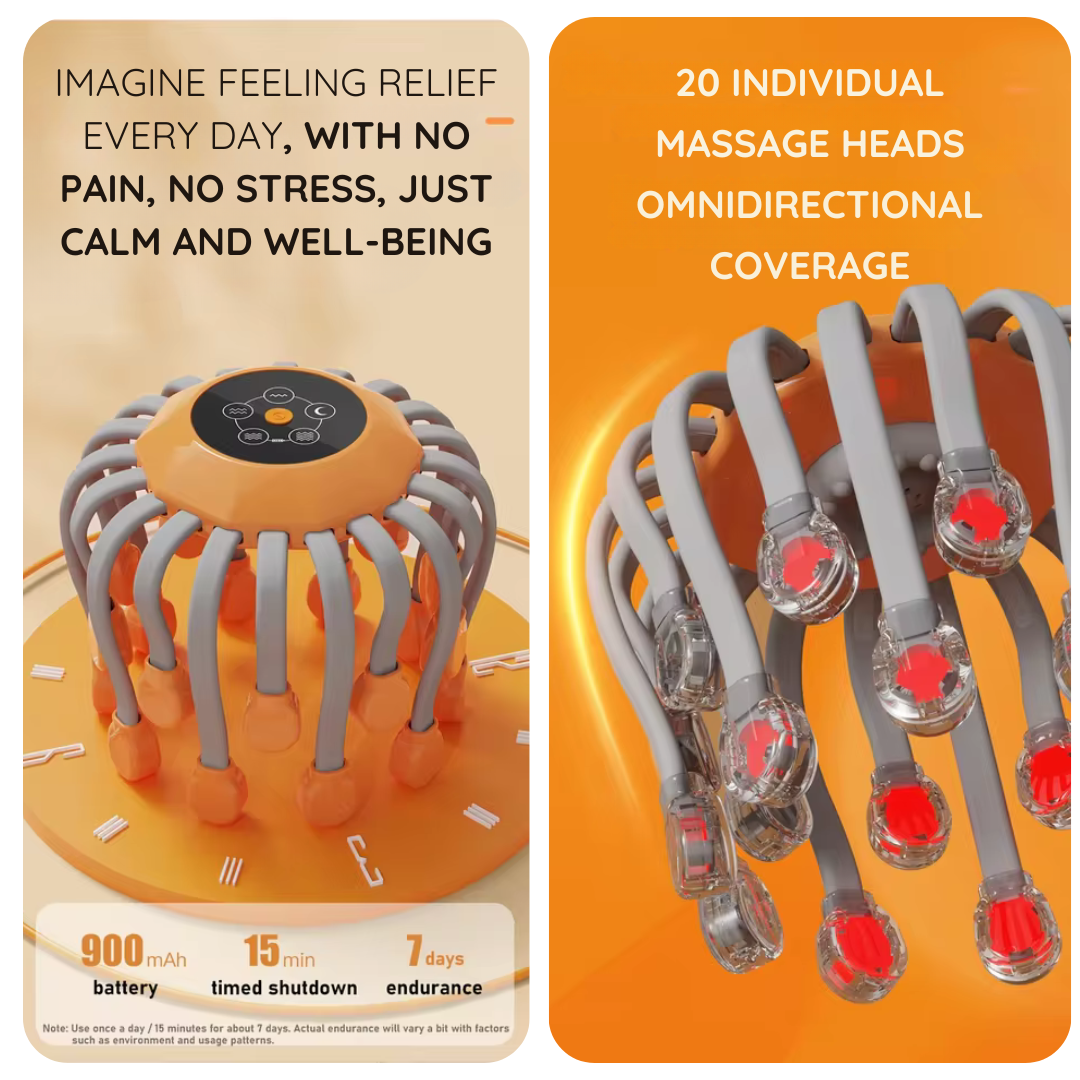 BloomCare™  20 Heads octopus scalp massager